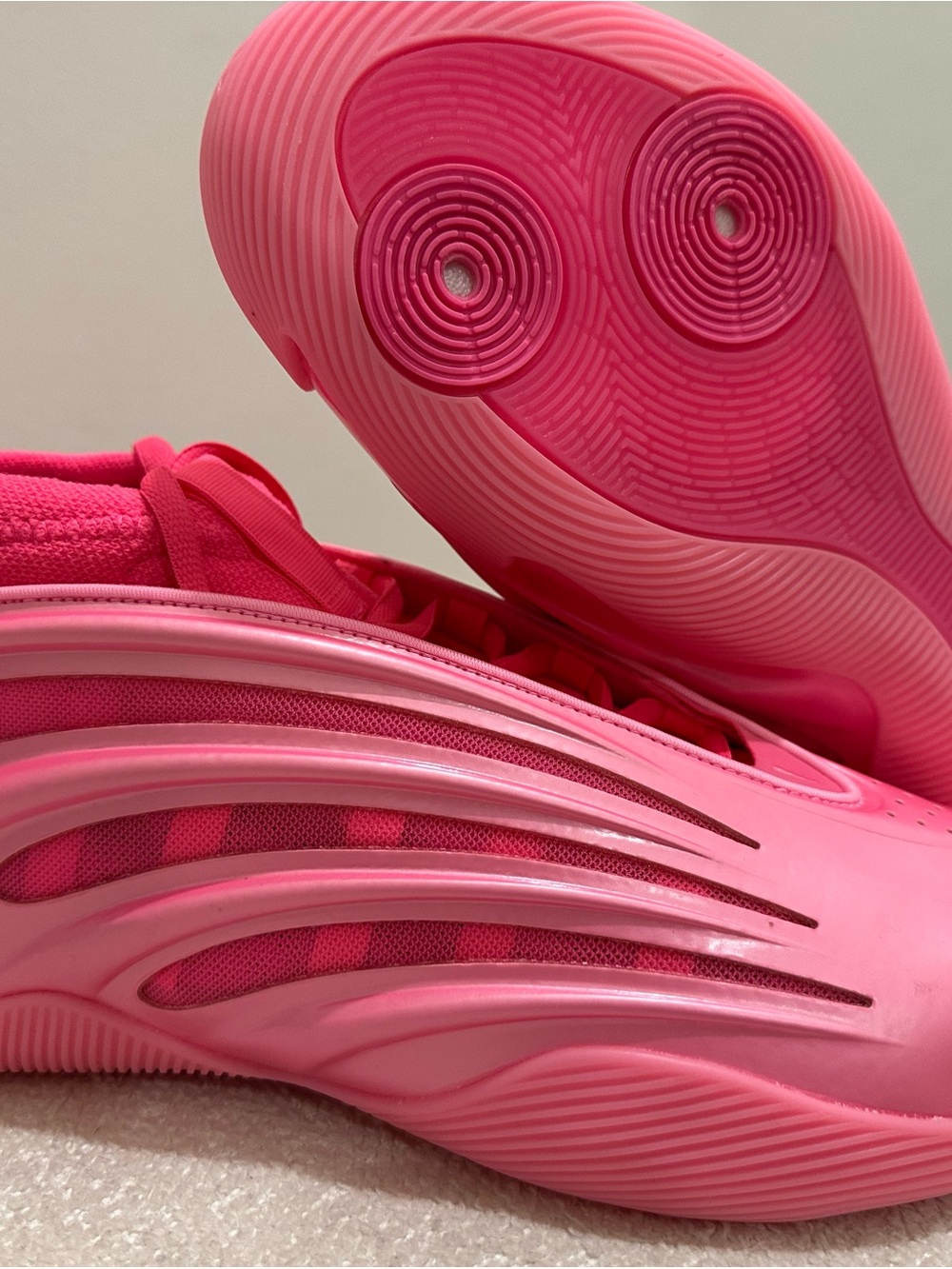 adidas Harden Vol 9 Bright Pink Athletic Sneakers